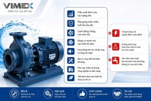 Ưu và nhược điểm máy bơm ly tâm đầu gang NTP HVP280-115 205